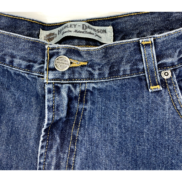 HARLEY DAVIDSON STRAIGHT LEG MEN'S JEANS SIZE 42 X 30 - Picture 4 of 4